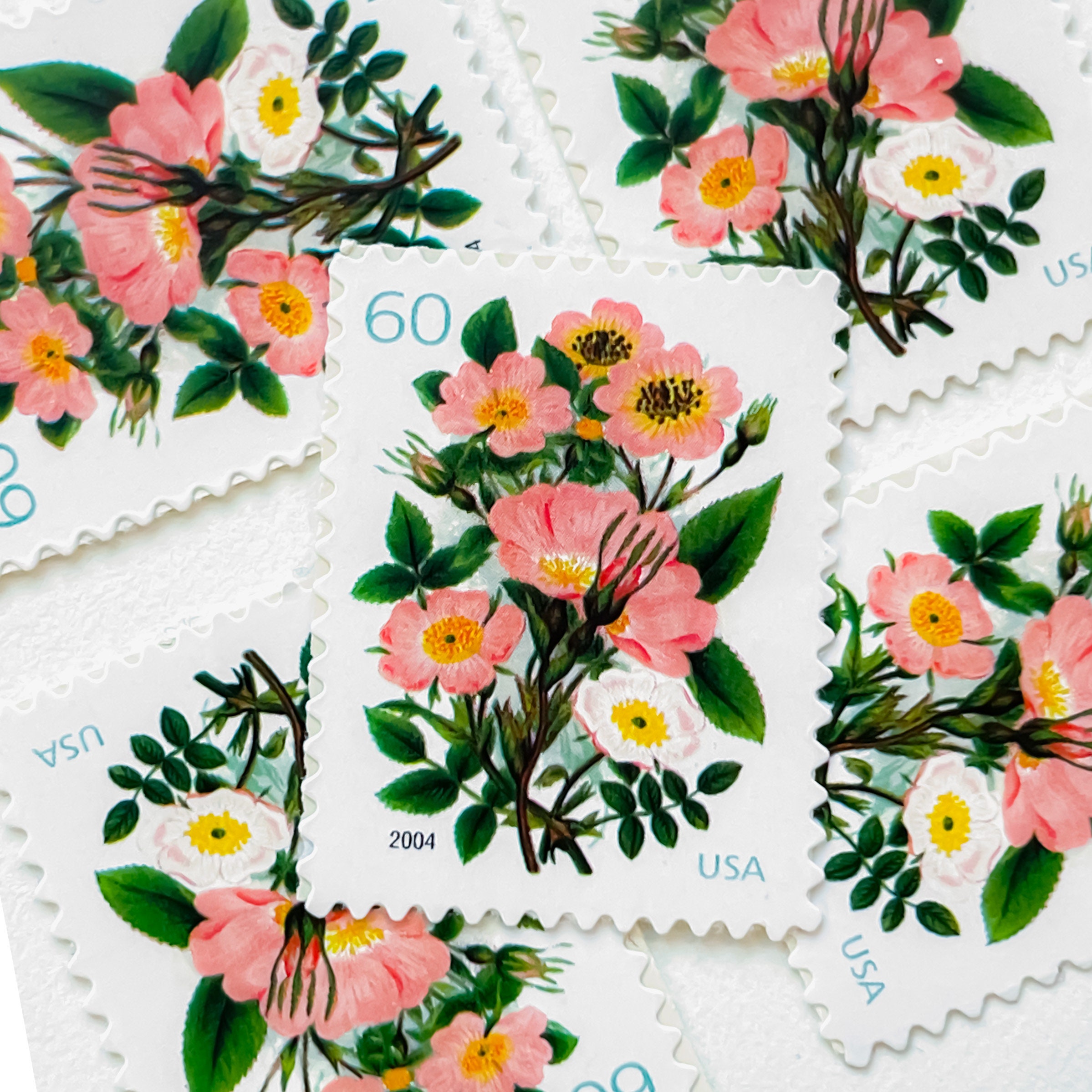 Vintage Postage Stamps Mint Unused for Wedding Invitations green With Envy  Green Floral Postage 66 Cents Each Collection 