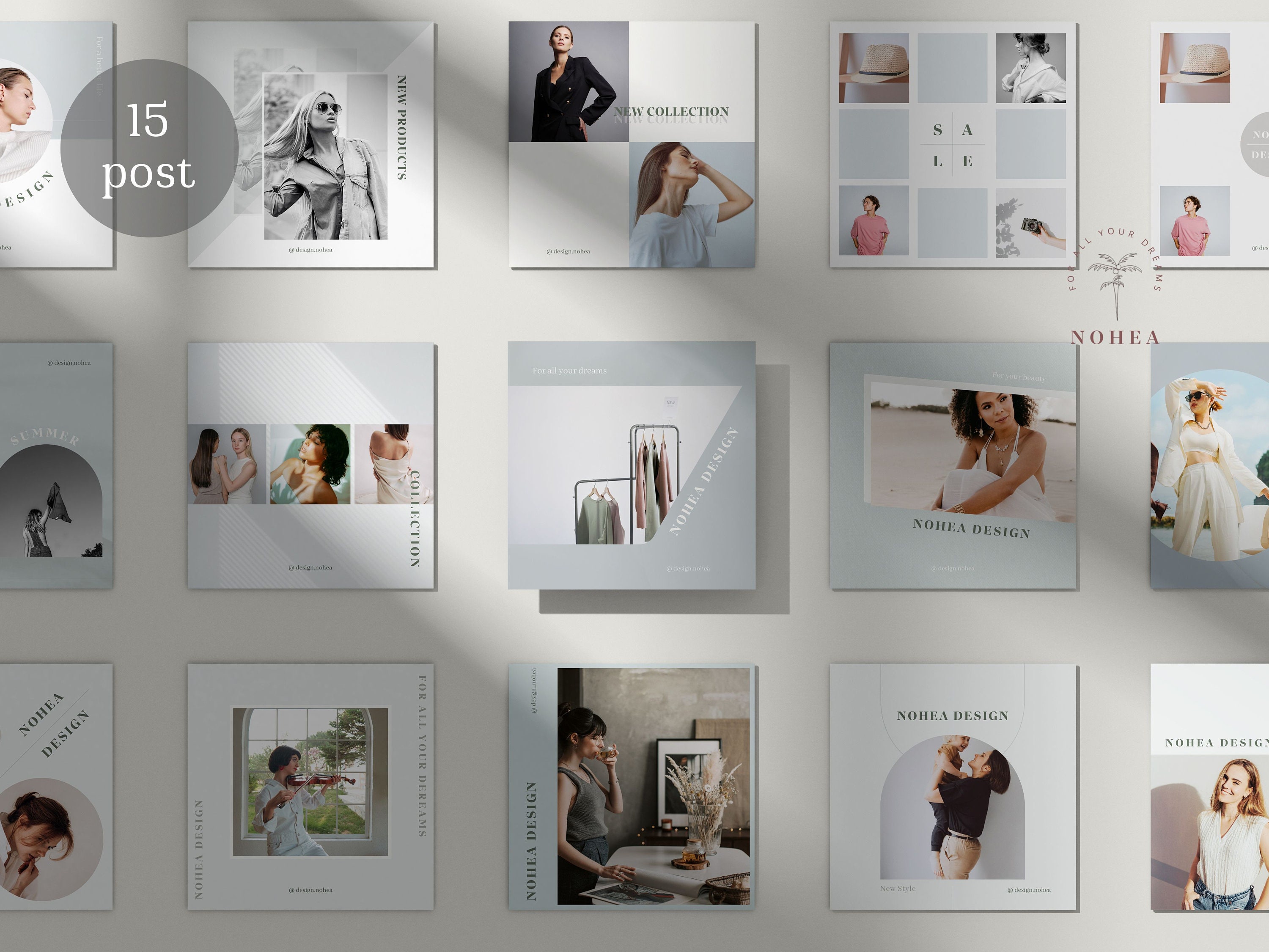 Editable Modern Fashion Boutique Instagram Post Templates Etsy