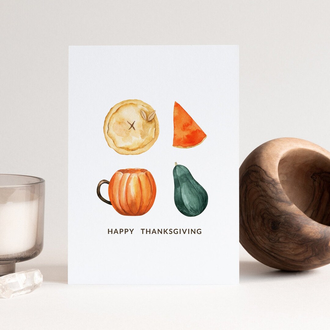 Happy Thanksgiving Pumpkin Card Printable | Thankful Greeting Card ...