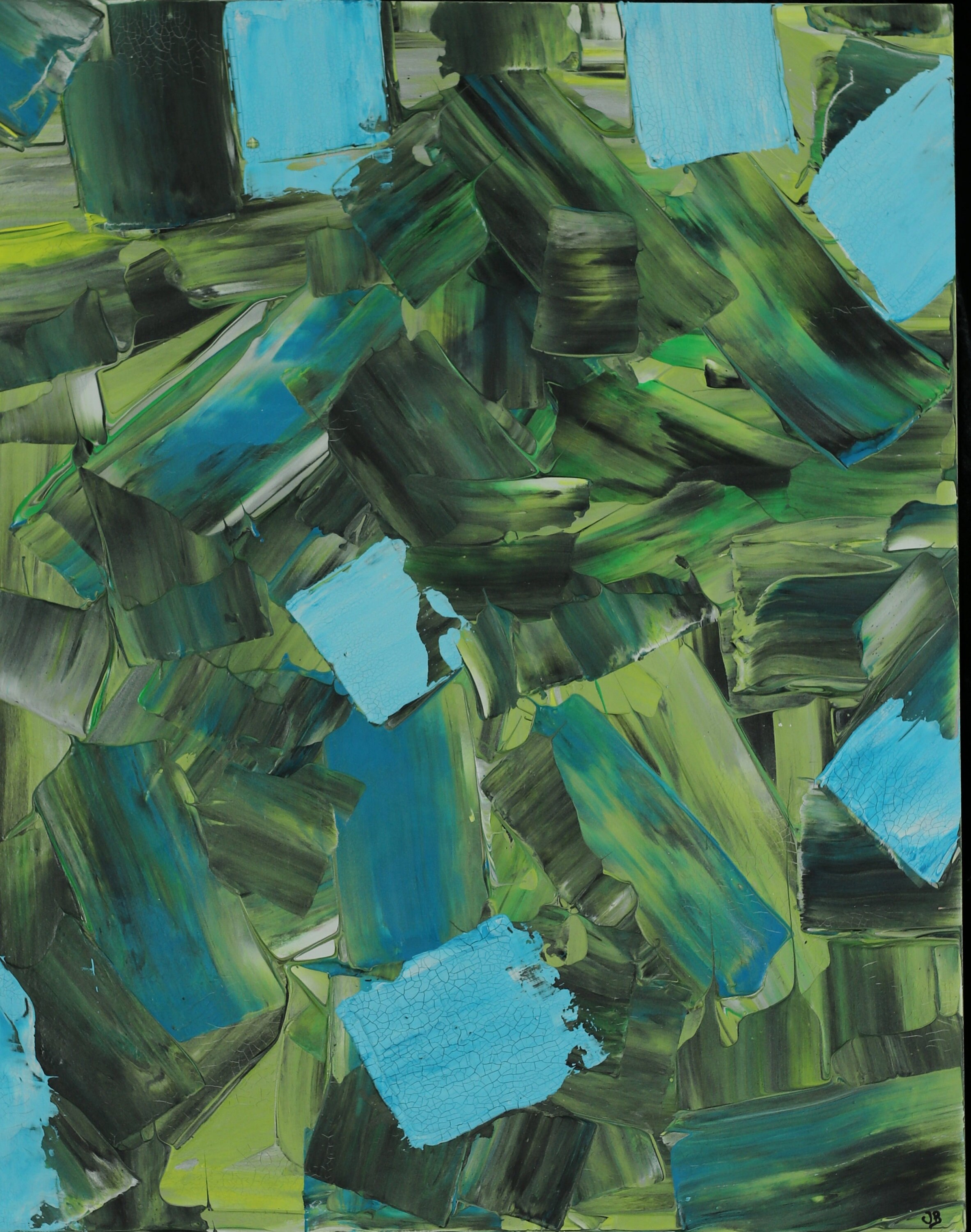 40 cm50 cm acrylic painting acrylic painting abstract spatula Etsy