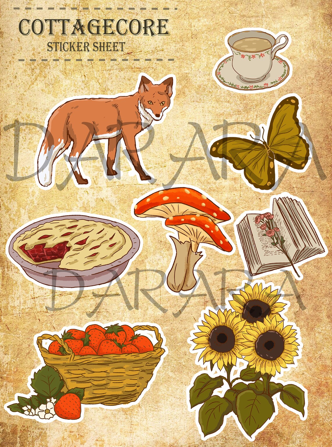 cottagecore-vintage-sticker-sheet-file-digital-etsy