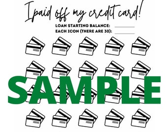 Credit Card Debt Payoff Tracker, Coloring Printable (PDF)