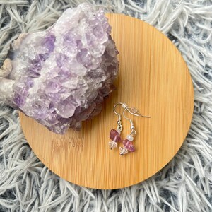 Classy Stone Dangle Earrings | Custom Stone Earrings | Crystal Earrings | Natural Stone Earrings