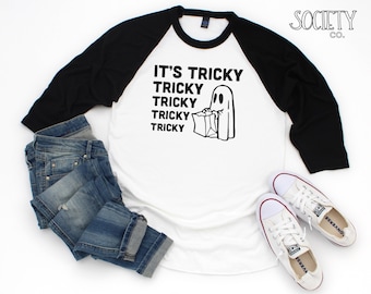 It’s Tricky Tricky Tricky Shirt | Funny Halloween Shirt | Run DMC T-shirt | Sarcastic Halloween Tee | Hip Hop Lyrics | 80’s Music | Costume