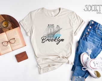 Koszulka No Sleep Till Brooklyn | Koszulka Beastie Boys | Koszulka z tekstem piosenki | Licensed To Ill | Brass Monkey | Lata 80. | Lata 90. | Hip Hop | Nowy Jork