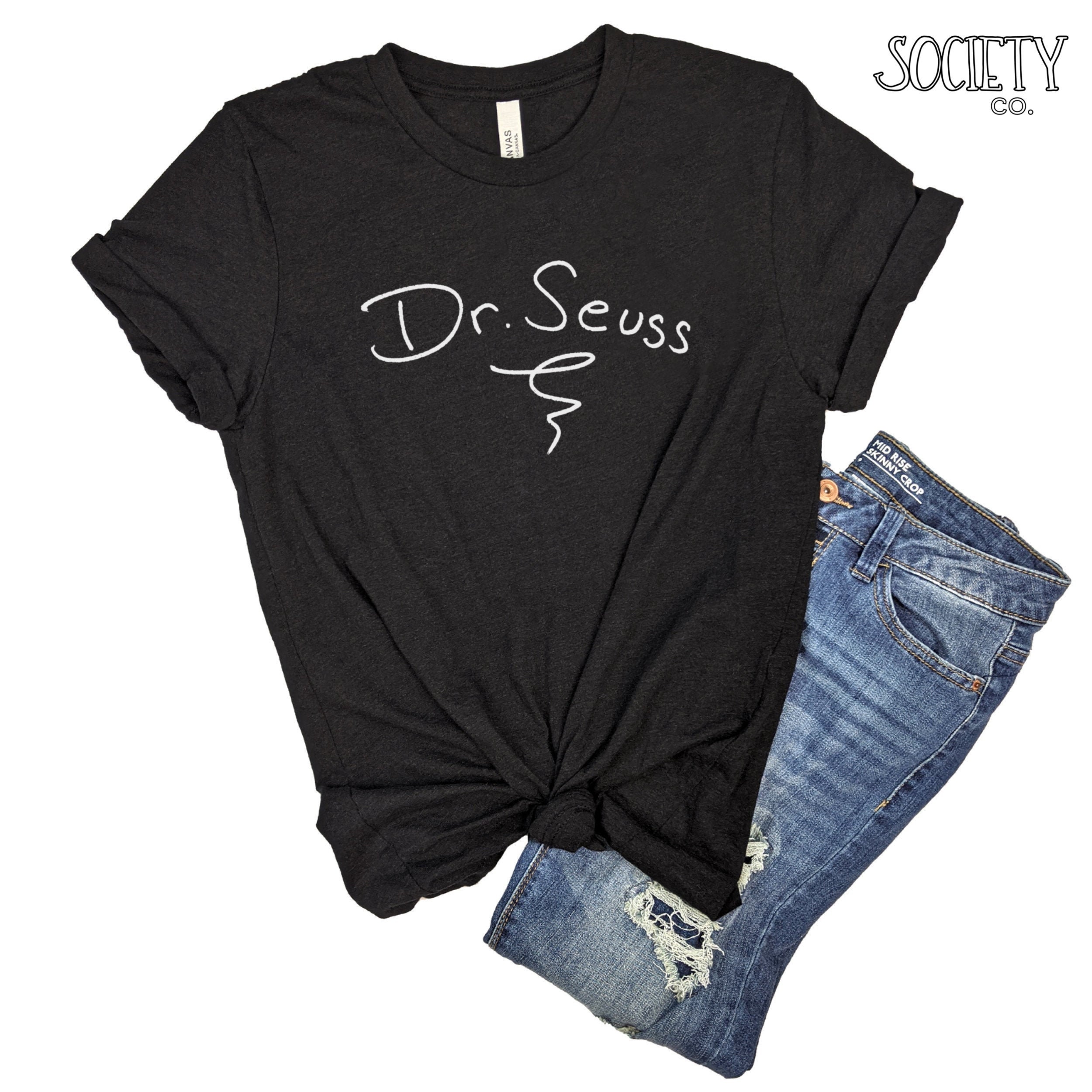 Dr. Seuss Signature Shirt Dr. Seuss Tshirt Author Tee Green Eggs &amp; Ham ...