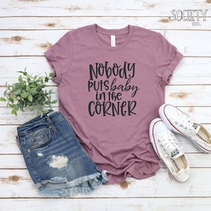Nessuno mette il bambino nella camicia dell'angolo / Dirty Dancing Tshirt / 80s Movie Quote Tee / Jennifer Grey / Patrick Swayze / The Time Of My Life