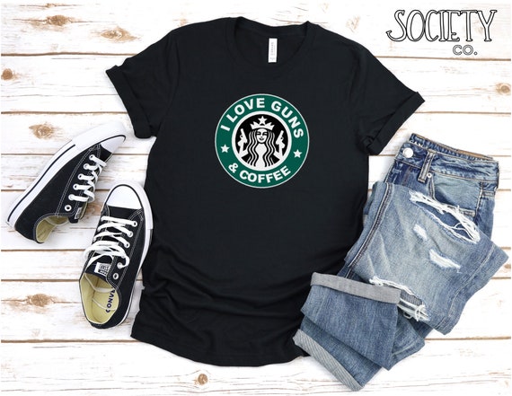 Guns And Coffee - Guns Ammo & America Clothing Co. T-Shirt Guns And Coffee - Guns Ammo & America Clothing Co. T-Shirt