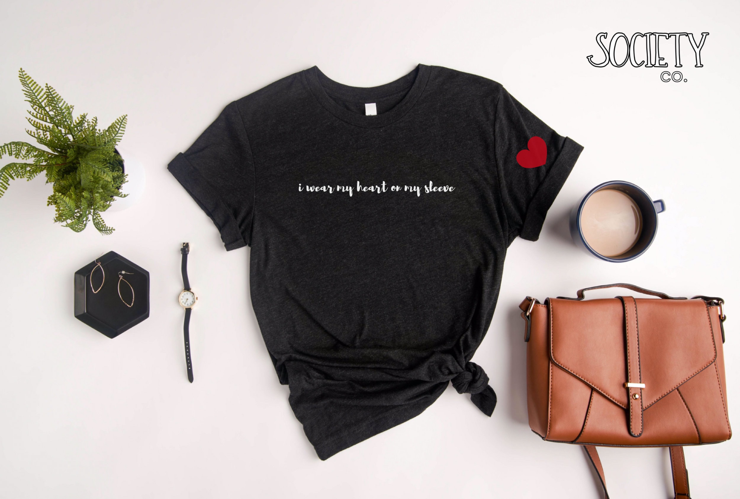 I Wear My Heart on My Sleeve Shirt | Heart Tee | Genuine
