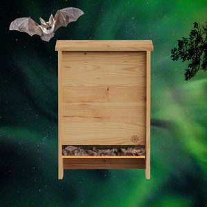 Large Bat House - Bat Box - Double Chambered Bat Houses - Improved Air Flow & Easy-Grip Surfaces Perfect Bat House Nursery / Bat Shelter
