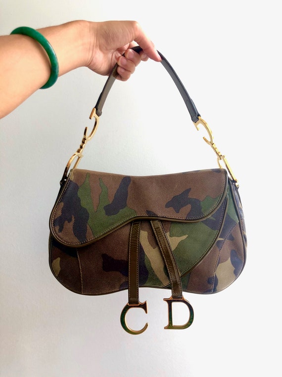 Christian Dior Camouflage Saddle Bag