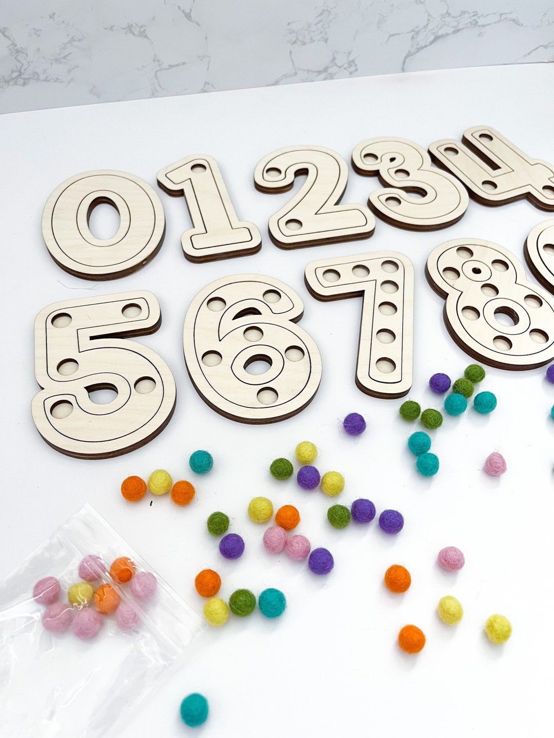 Number Sensory Trays - Etsy