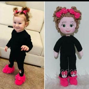Look Alike Doll, Personalisierte Häkelpuppe, Portrait Doll Geschenke, Benutzerdefinierte Amigurumi Geschenk, personalisierte Puppe, Mini Me Doll, Bestes Ostergeschenk