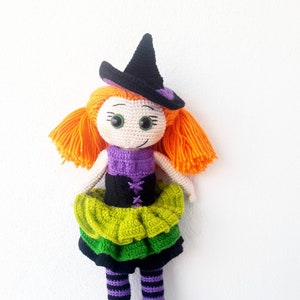 Kitchen witch doll, Fairy figurine, Halloween gifts, Halloween Witch Doll, Crochet Witch Doll, Amigurumi Doll, Custom Plush Doll,Easter Gift