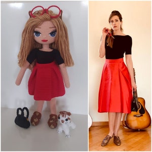 Mini Me Doll, Ooak Doll, Personalized Mini Doll, Custom Portrait Doll, Best Mother&#39;s Day Gift, Amigurumi Doll, Gift For Her, Gift For Him