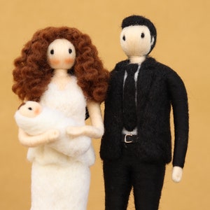 Custom Doll, Custom Wool Felted, Best Easter Gift, Personalized  Portrait Satatue, Wool Felted Figurine, Gift for Parents, Personalized Doll