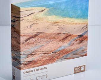 1000 Pieces Award-Winning Photo Puzzle Yellowstone National Park Grand Prismatic Hot Springs Landscape Nature Scenery Difficult Colorful