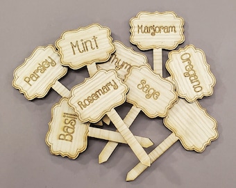 laser cut plant tags - digital download only