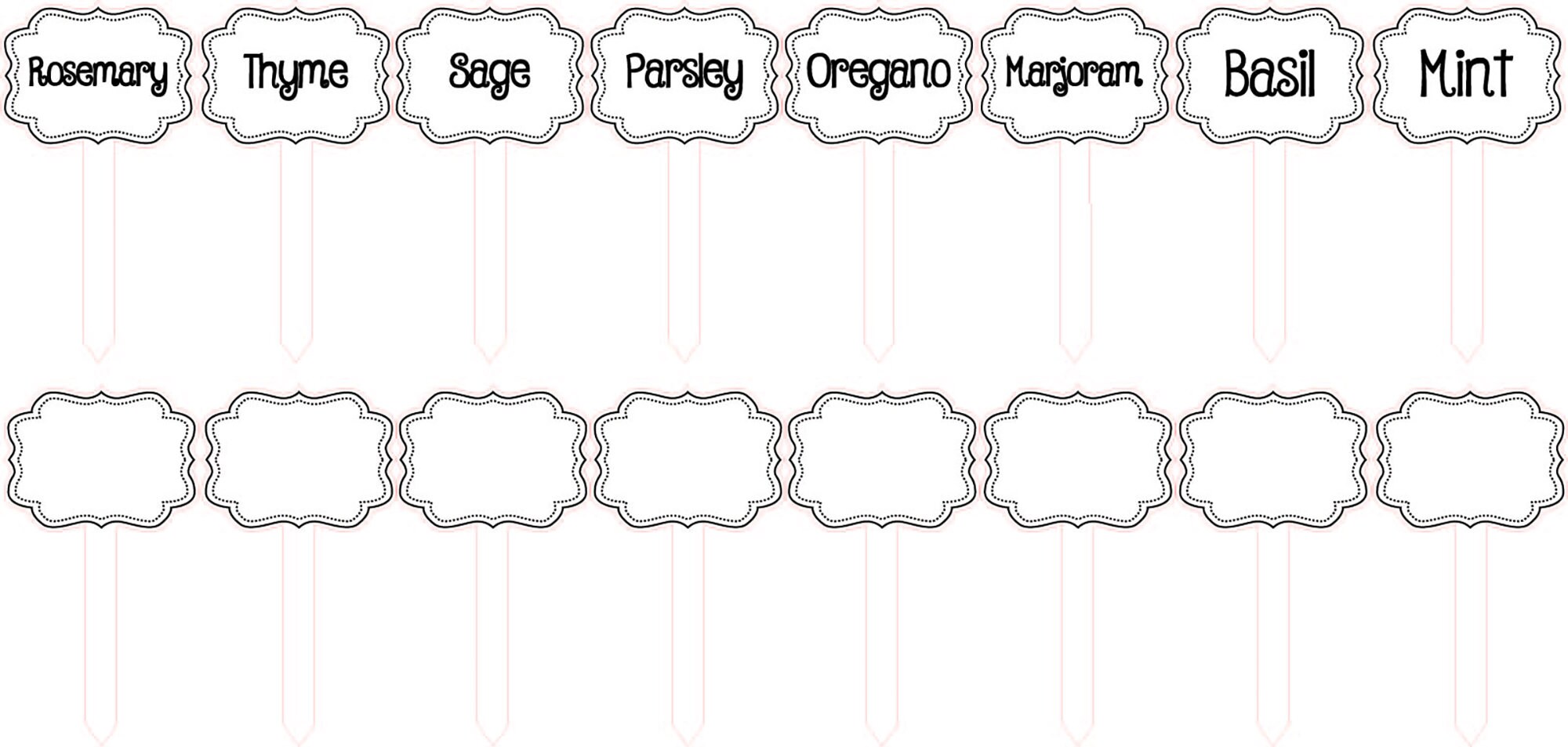 Laser Cut Plant Tags - Digital Download Only - Etsy