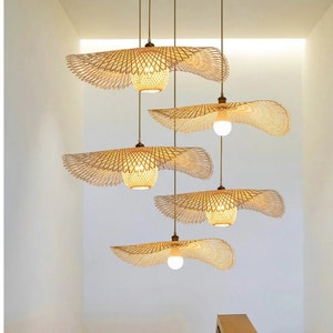 High Quality-Bamboo Pendant Light,Bamboo Lamp,Rattan Pendant Light,Rattan Lampshade,Bamboo Lampshade,Rattan Lamp Shade,Rattan Light Fixture