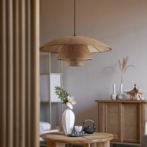 High Quality-Rattan Pendant Light,Rattan Light,Bamboo Pendant Lighting,Wicker Lamp,Rattan Lampshade,Rattan Light Fixture,Rattan Basket Lamp