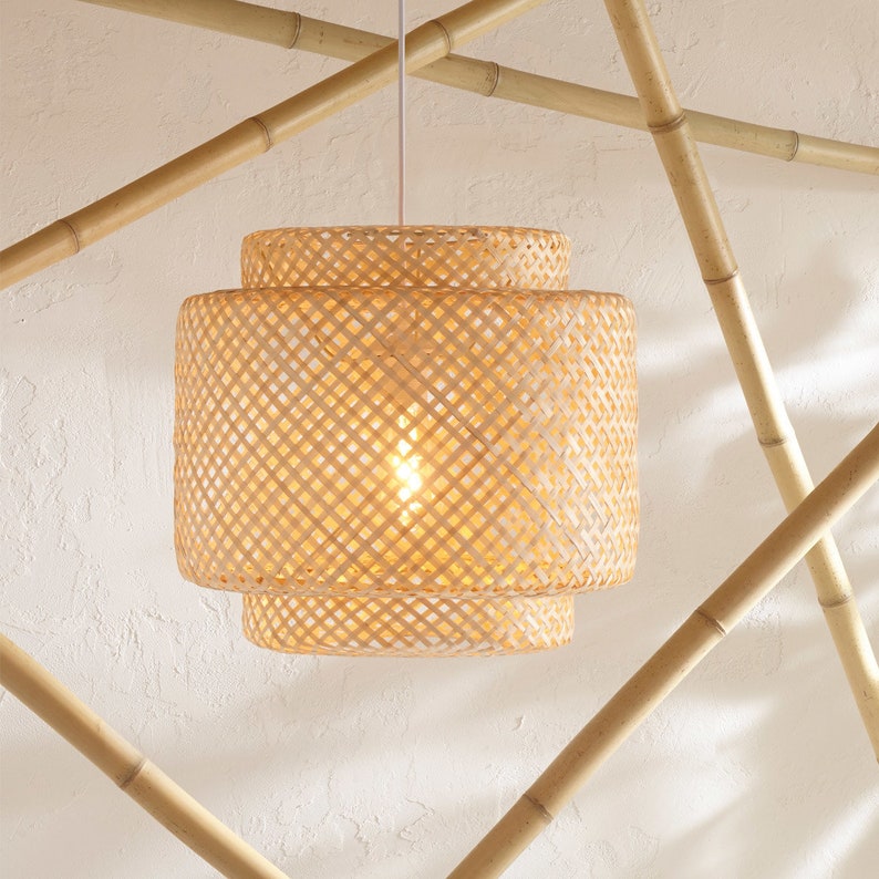 High Quality-Bamboo Pendant LightBamboo LampRattan image 1