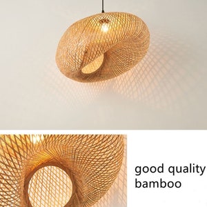 Hight Qualität-Bambus Pendelleuchte,Rattan Pendelleuchte,Wicker Lampenschirm,Bambus Licht,Rattan Lampenschirm,Rattan Leuchte,Bambus Lampenschirm Bild 6