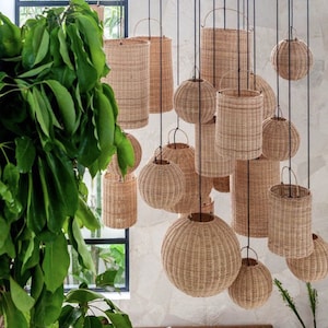 High Quality-Rattan Pendant Light,Bamboo Lamp,Rattan Lightshade,Rattan Lamp Shade,Bamboo Pendant Light,Bamboo Lampshade,Bamboo Light Fixture