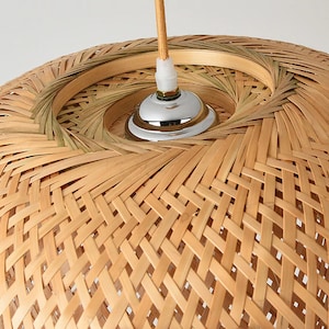 Bamboo Lamp Shade Pendant,Rattan Lamp Shade,Wicker Lampshade,Wicker Lamp,Bamboo Light Fixture,Rattan Light Pendant,Bamboo Light,Rattan Light image 8