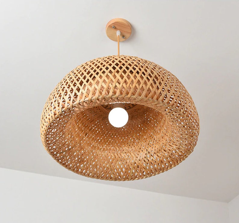 Bamboo Lamp Shade Pendant