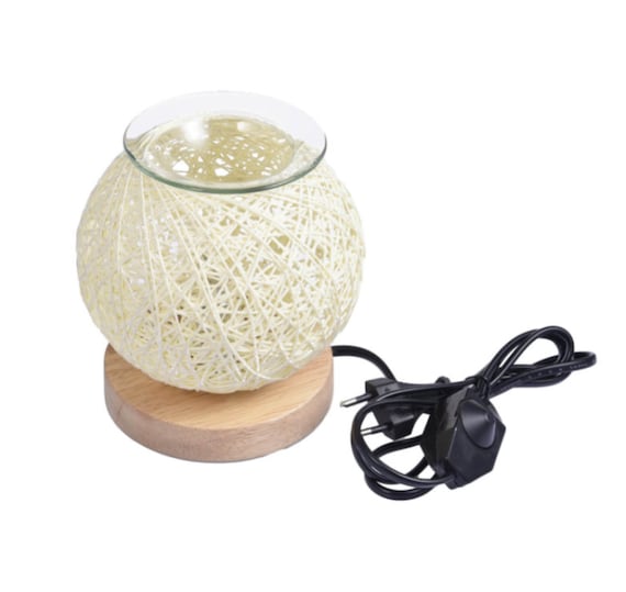 Rattan ball table lamp deals