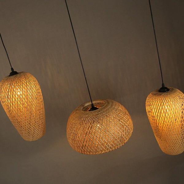 High Quality-Bamboo Pendant Light,Rattan Pendant Light,Rattan Light Fixture,Rattan Light,Rattan Lampshade,Bamboo Lighting,Bamboo Lamp Shade