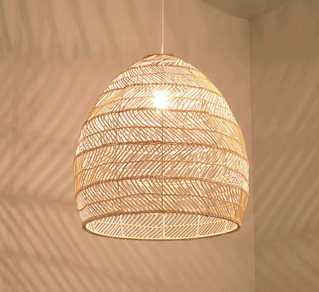 huren rechtop galblaas Hoge kwaliteit-rotan hanglamp rotan lamp rotan lamp bamboe - Etsy Nederland