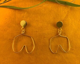 BELLA Earrings | Abstract Female Boobies Wire Earrings