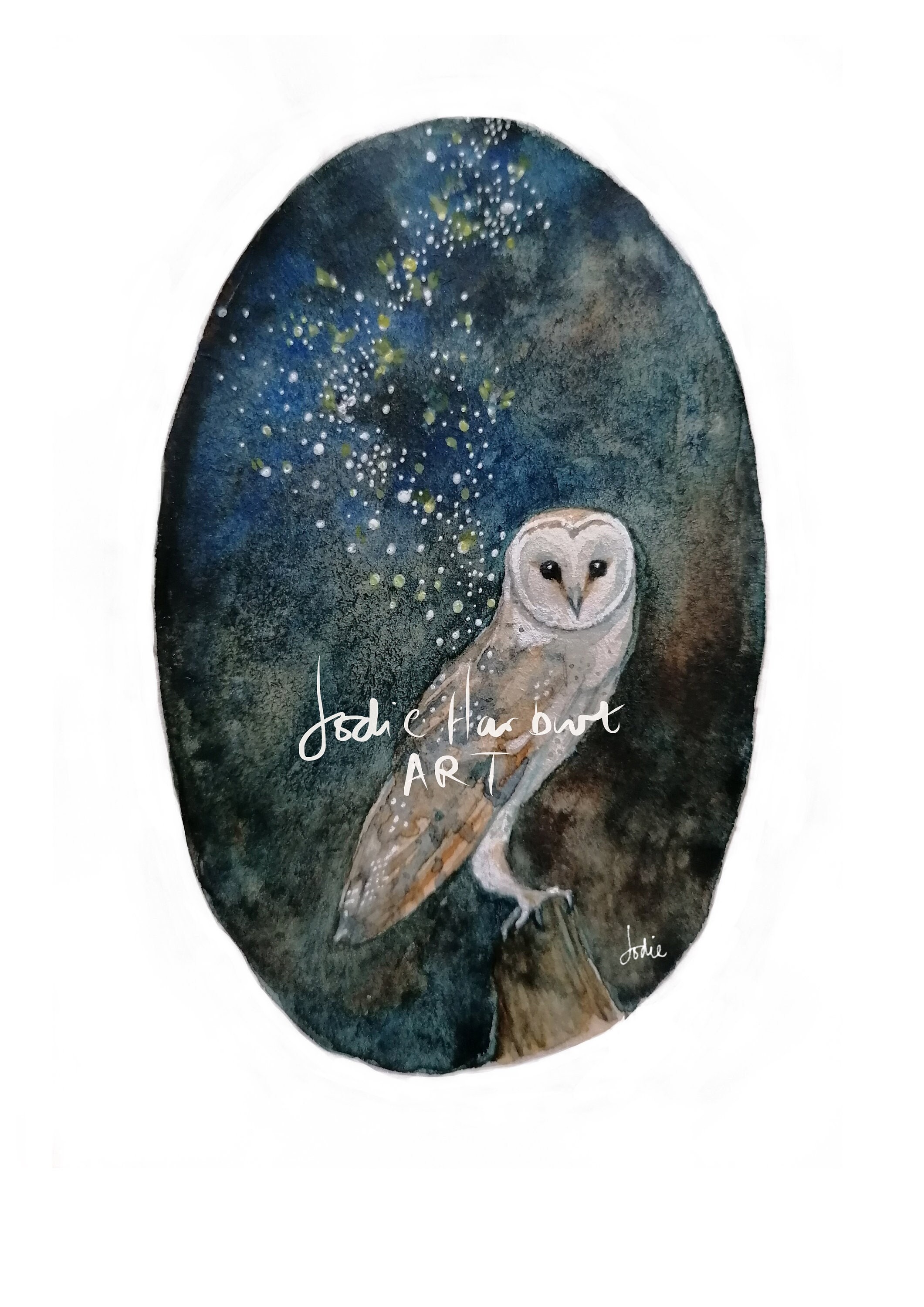 Owl - Watercolour - Immediate Download