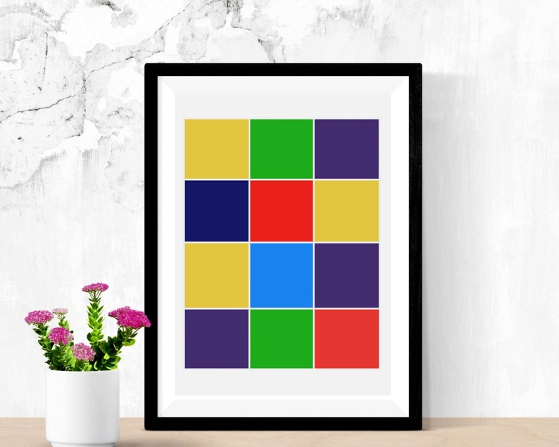 Korea Art Wall Decor Colorful Korea Art Print Printable Wall Etsy