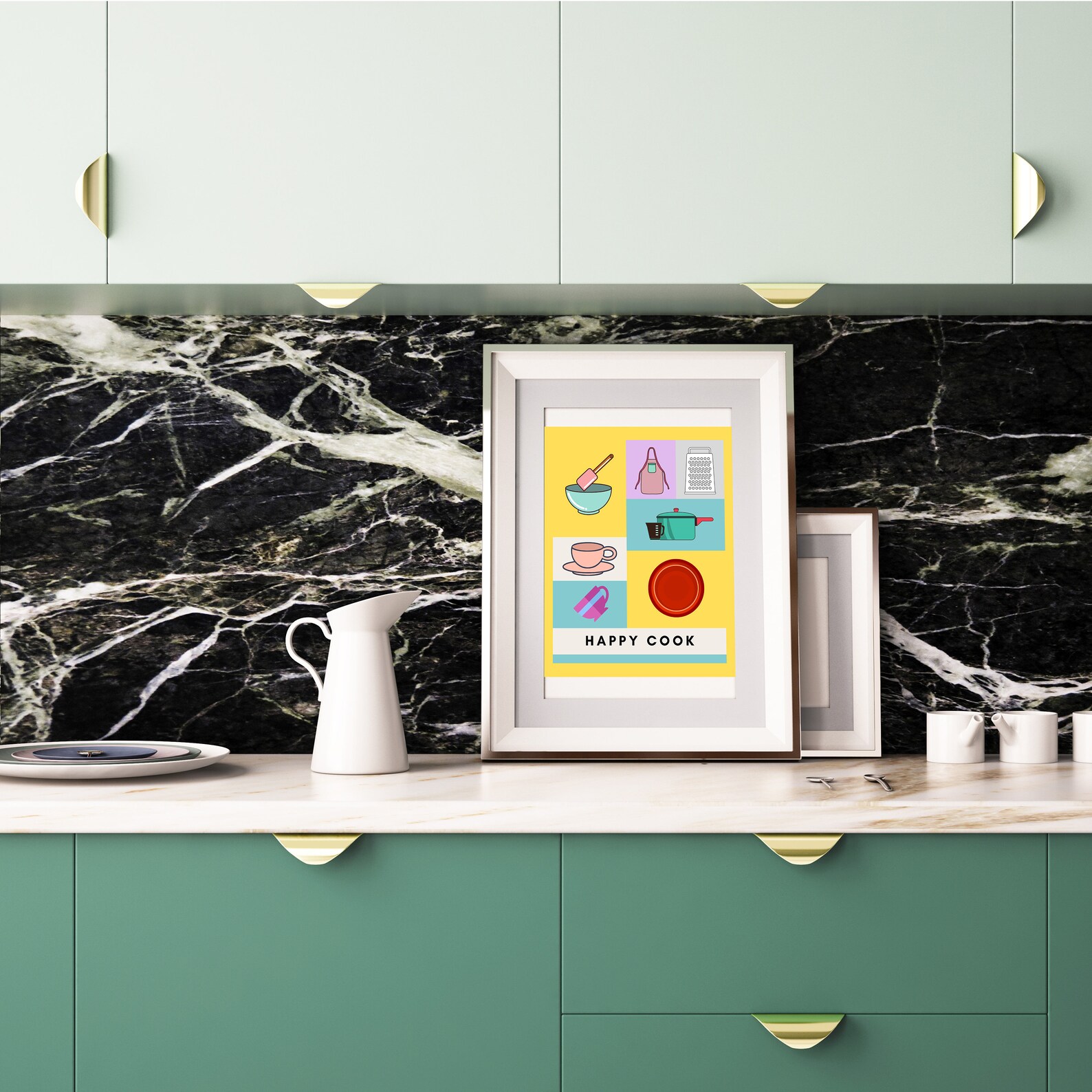 Modern Kitchen Wall Decor Wall Decor for Kitchen Colorful Etsy