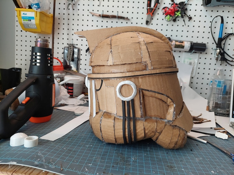 Cardboard Phase 2 Clone or Arc Trooper Helmet Templates OLD VERSION Etsy