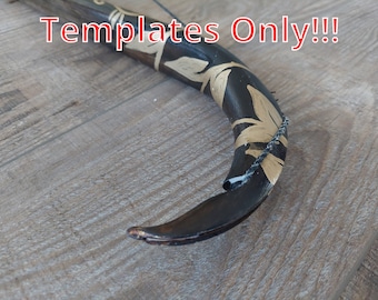 TEMPLATES/INSTRUCTIONS For The PVC Film Accurate Legolas Mirkwood Bow