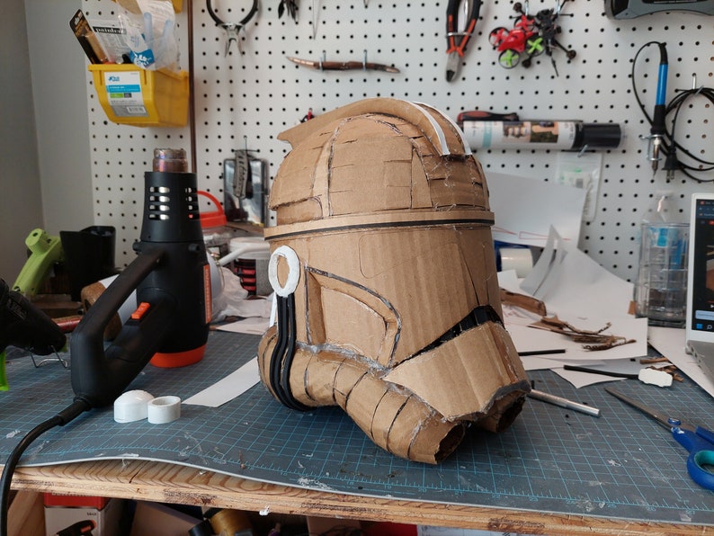 Cardboard Phase 2 Clone or Arc Trooper Helmet Templates OLD VERSION Etsy