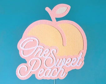 スイートピーチケーキトッパー1個