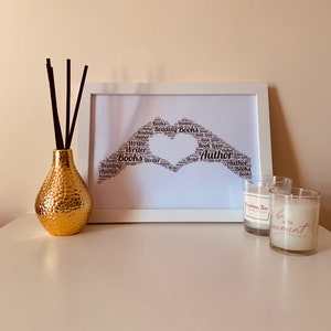 Minimalistischer Druck, digitale Wandkunst, Wohndekor-Druck, Geschenk, perfekt für Valentinsgrüße, Autor-Druck, Buchliebhaber, Buchgeschenke, Autor und Schriftsteller