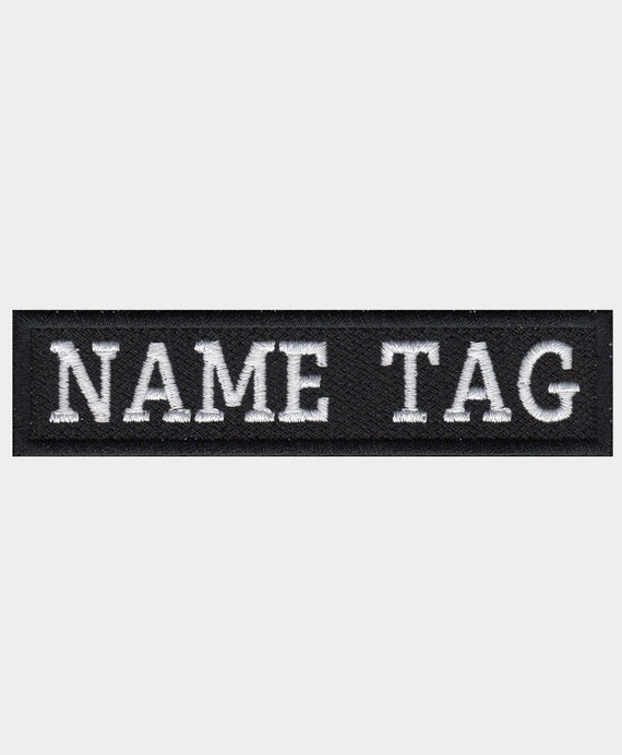 3 Line Custom Embroidered Name Tag Biker Patch