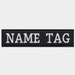 Custom Embroider biker Name Tag 1 Inch High 