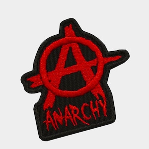 Anarchy Biker Embroidery Patch