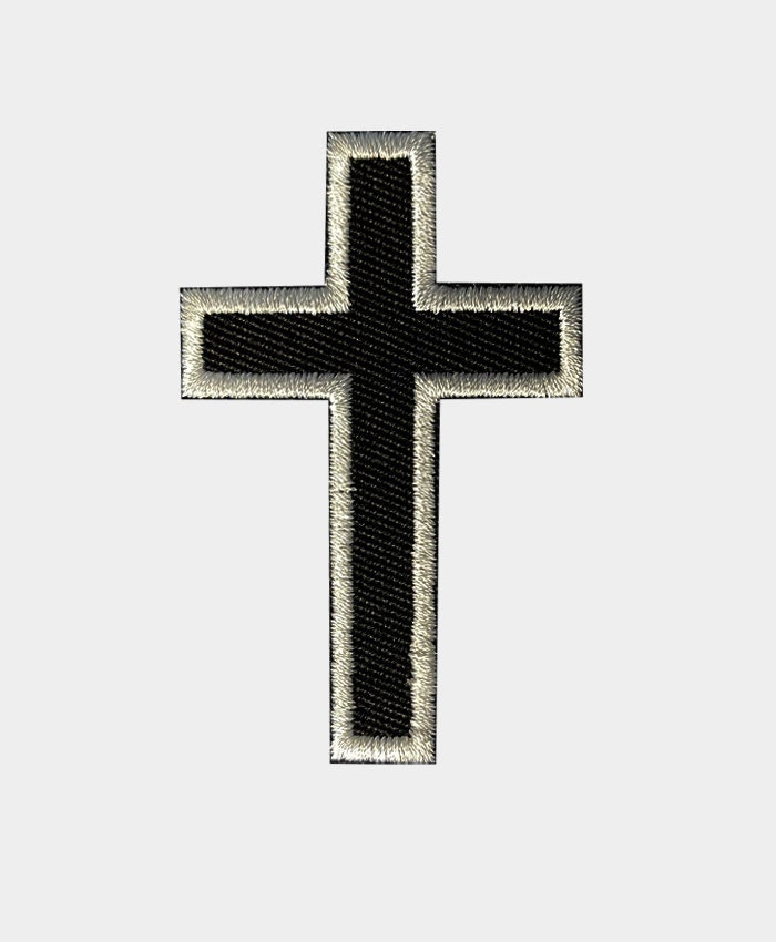 Iron Cross patch embroidered iron on patch Biker Cross Patch by GroovyPatch