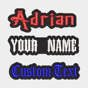 3" to 17" Custom Name Patches