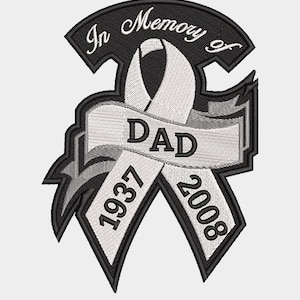 Custom Embroider Memorial Ribbon