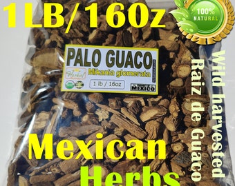 Palo Guaco, Raiz de guaco, mikania guaco, Huaco, bejuco guaco, guaco 16 oz Organic mexican herbs !!!