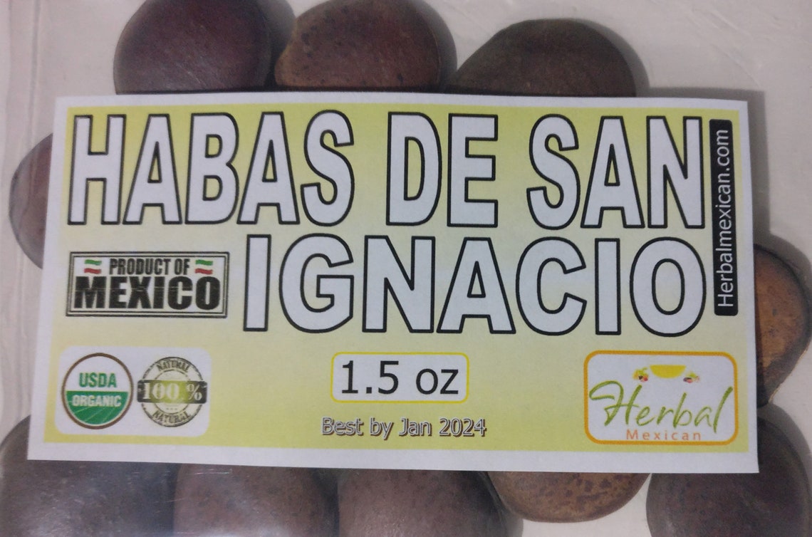 Habas De San Ignacio Como Se Toman Habas De San Ignacio 1.5oz 12 a 14 Habas Enteras Ignatius Bean, Haba De